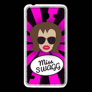Coque Huawei Y550 Miss Swag Chatain