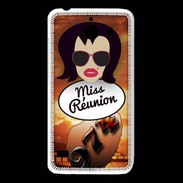 Coque Huawei Y550 Miss Réunion Brune