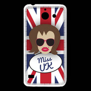 Coque Huawei Y550 Miss UK Chatain