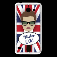 Coque Huawei Y550 Mister UK Chatain