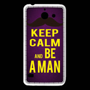 Coque Huawei Y550 Keep Calm Be a Man Violet