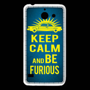 Coque Huawei Y550 Keep Calm and Be Furious Bleu