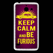 Coque Huawei Y550 Keep Calm and Be Furious Rose