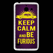 Coque Huawei Y550 Keep Calm and Be Furious Violet