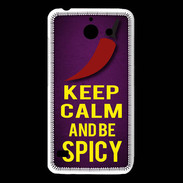 Coque Huawei Y550 Keep Calm and Be Spicy Violet