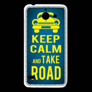 Coque Huawei Y550 Keep Calm and Take o road 2 Bleu