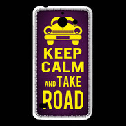 Coque Huawei Y550 Keep Calm and Take o road 2 Violet
