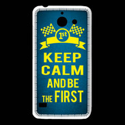 Coque Huawei Y550 Keep Calm and Be the First Bleu