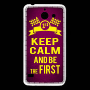 Coque Huawei Y550 Keep Calm and Be the First Rose