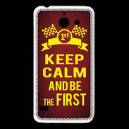 Coque Huawei Y550 Keep Calm and Be the First Rouge