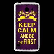 Coque Huawei Y550 Keep Calm and Be the First Violet