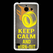 Coque Huawei Y550 Keep Calm and Burn Out Gris