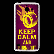 Coque Huawei Y550 Keep Calm and Burn Out Rose