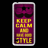 Coque Huawei Y550 Keep Calm and Have a good Style Rose