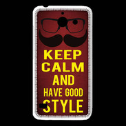 Coque Huawei Y550 Keep Calm and Have a good Style Rouge