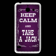 Coque Huawei Y550 Keep Calm and Take Jack Violet