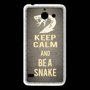 Coque Huawei Y550 Keep Calm and Be a Snake Gris