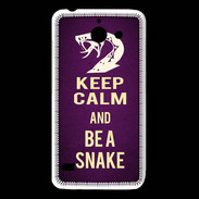 Coque Huawei Y550 Keep Calm and Be a Snake Violet