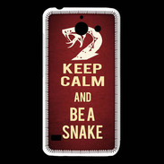Coque Huawei Y550 Keep Calm and Be a Snake Rouge