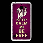 Coque Huawei Y550 Keep Calm and Be Free Rose