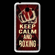 Coque Huawei Y550 Keep Calm and Boxing Rouge
