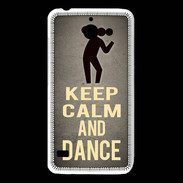 Coque Huawei Y550 Keep Calm and Dance Gris