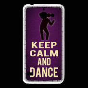 Coque Huawei Y550 Keep Calm and Dance Violet