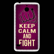 Coque Huawei Y550 Keep Calm and Fight Rose