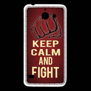Coque Huawei Y550 Keep Calm and Fight Rouge