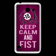 Coque Huawei Y550 Keep Calm and Fist Rose