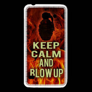 Coque Huawei Y550 Keep Calm and Grenade Feu