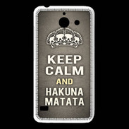 Coque Huawei Y550 Keep Calm and Hakuna Matata Gris