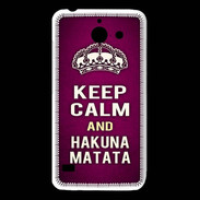 Coque Huawei Y550 Keep Calm and Hakuna Matata rose