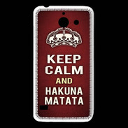 Coque Huawei Y550 Keep Calm and Hakuna Matata Rouge