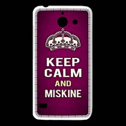 Coque Huawei Y550 Keep Calm and Miskine Rose