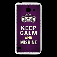 Coque Huawei Y550 Keep Calm and Miskine Violet