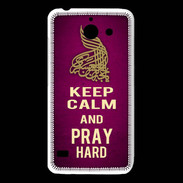 Coque Huawei Y550 Keep Calm and Pray Muslim Rose