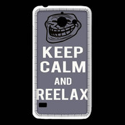 Coque Huawei Y550 Keep Calm and Reelax Gris