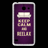 Coque Huawei Y550 Keep Calm and Reelax Violet