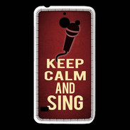 Coque Huawei Y550 Keep Calm and Sing Rouge
