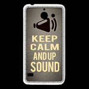 Coque Huawei Y550 Keep Calm and Up Sound Gris