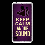 Coque Huawei Y550 Keep Calm and Up Sound Violet