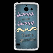 Coque Huawei Y550 Swag or Not bleu ZG