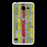 Coque Huawei Y550 Wesh Vert Jaune