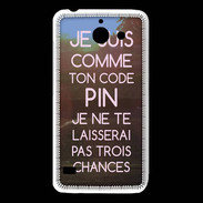 Coque Huawei Y550 Code pin rose ZG