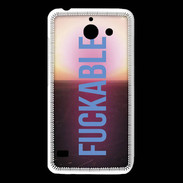 Coque Huawei Y550 Fuckable bleu ZG
