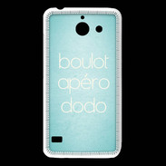 Coque Huawei Y550 Boulot Apéro Dodo Turquoise ZG