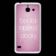 Coque Huawei Y550 Boulot Apéro Dodo Rose ZG