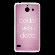 Coque Huawei Y550 Boulot Sexo Dodo Rose ZG