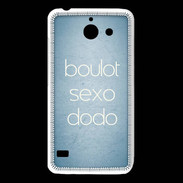Coque Huawei Y550 Boulot Sexo Dodo Bleu ZG